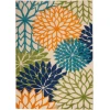 Nourison Home Aloha ALH05 Multicolor 5 ft. 3 in. X 7 ft. 5 in. Area Rug
