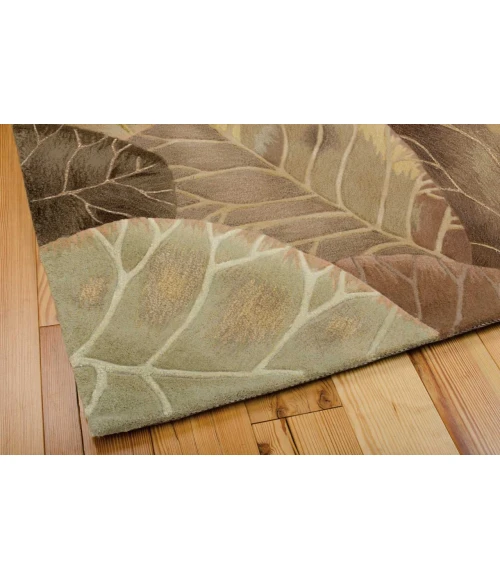 Nourison Tropics Area Rug TS12-Brown/Green