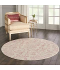 Nourison Jubilant Round Area Rug JUB09-Ivory/Pink