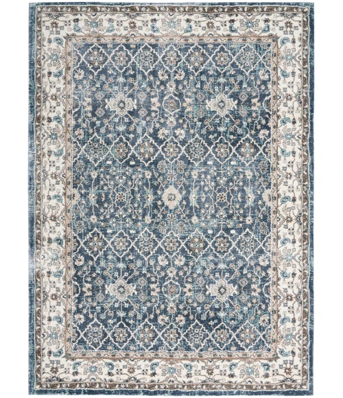 Kathy Ireland American Manor Area Rug AMR01 Blue/Ivory 3'11" x 5'11"