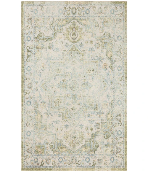 Nourison Astra Machine Washable Blue Green ASW12 4 ft. X 6 ft. Rectangle Rug