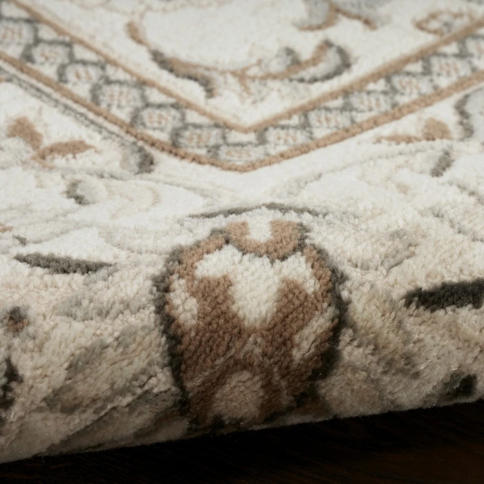 Nourison Serenity Home Ivory Mocha SRH02 10 ft. X 14 ft. Rect. Rug