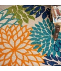 Nourison Aloha Round Area Rug ALH05-Multicolor