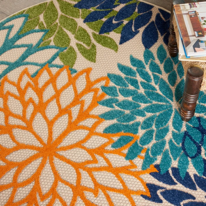 Nourison Aloha Round Area Rug ALH05-Multicolor
