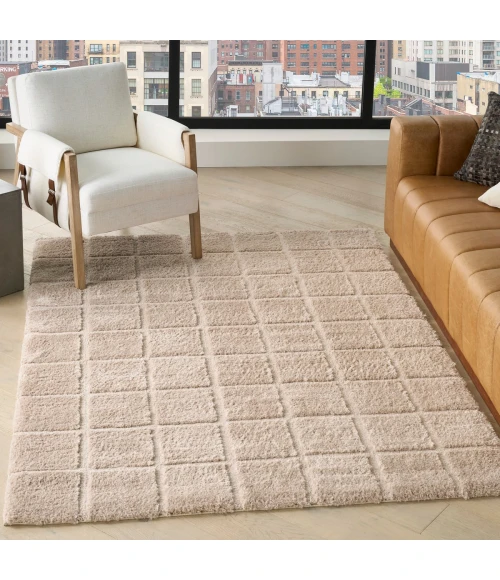 DKNY West End Ave Beige WTE01 5 ft. X 7 ft. Rect. Rug
