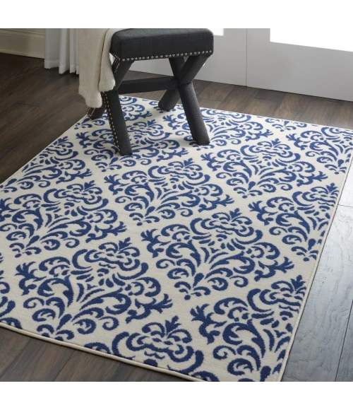 Nourison Grafix Area Rug GRF06-White/Blue