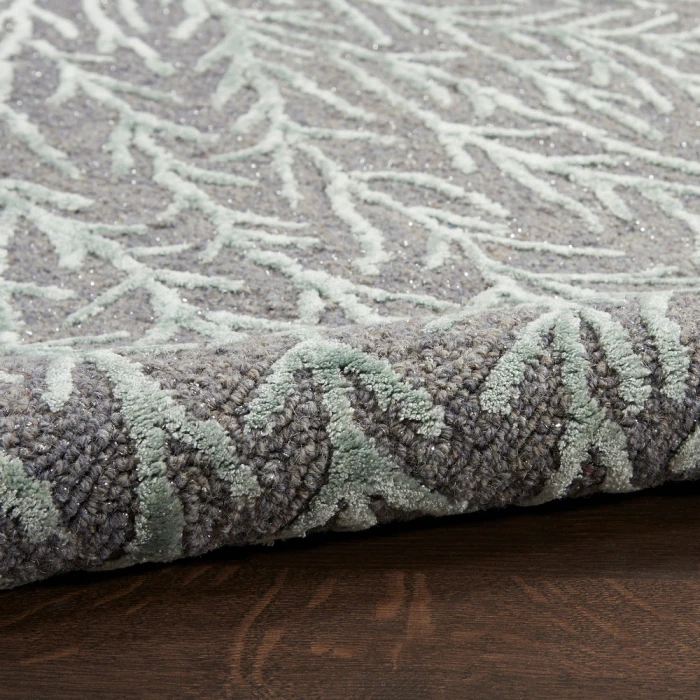 Michael Amini Ma30 Star Area Rug SMR03 Slate/Teal