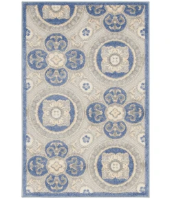 Nourison Home Aloha ALH30 Blue Grey 2 ft. 8 in. X 4 ft. Area Rug