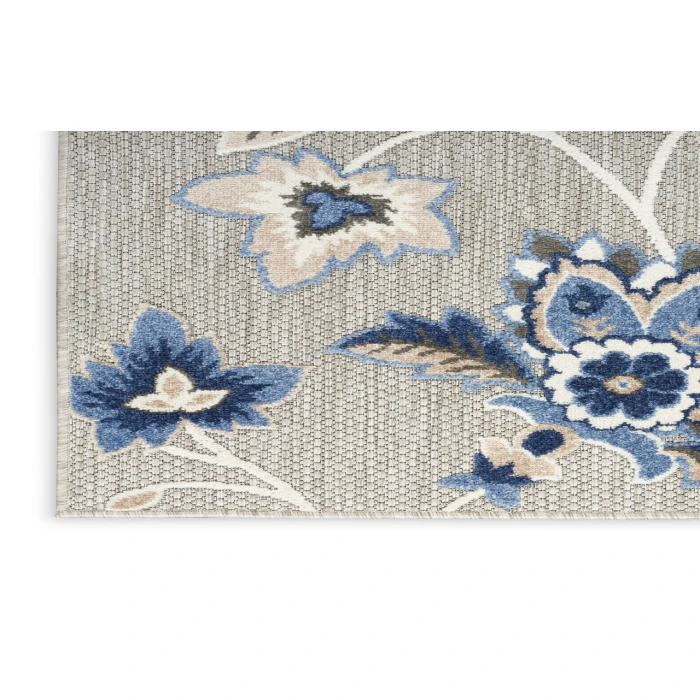 Nourison Aloha Blue Grey ALH31 2 ft. X 6 ft. Rectangle Rug