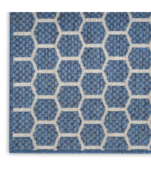 Nourison Twist Reversible Blue TWS01 6 ft. X 9 ft. Rect. Rug
