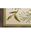 Nourison Aloha Ivory Green ALH33 2 ft. 3 in. X 8 ft. Rectangle Rug