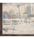 Nourison Solace Area Rug SLA07 Ivory/Grey/Blue 2'3" x 7'3"
