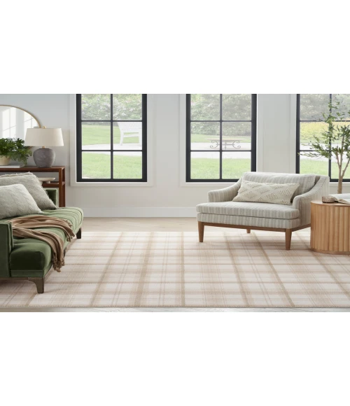Nourison Grafix Ivory Beige GRF03 6 ft. X 9 ft. Rectangle Rug