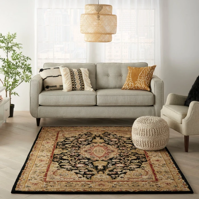 Nourison 2000 Area Rug 2028-Black