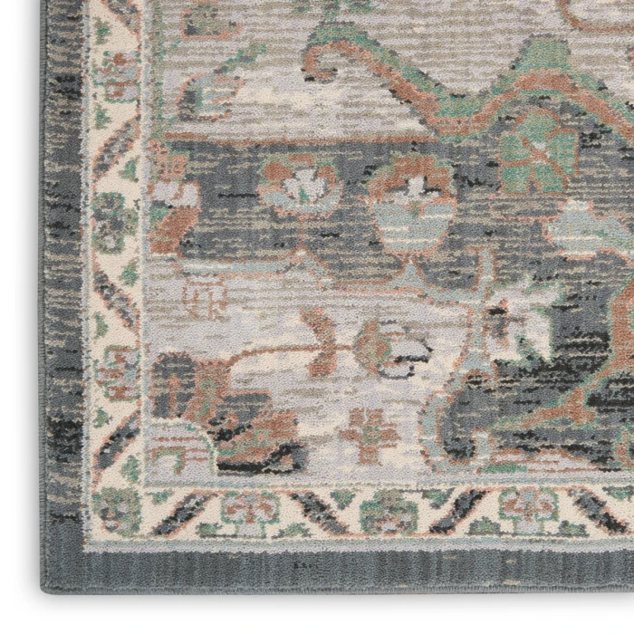 Nourison Parisa Area Rug PSA01 Grey Sage 2'3" x 10'