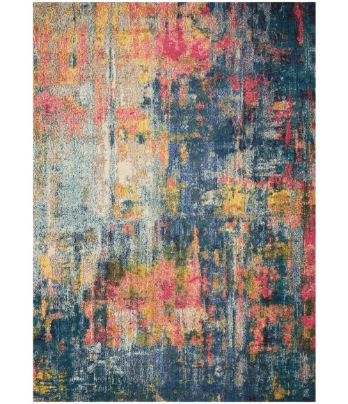 Nourison Celestial Area Rug CES09-Blue/Yellow