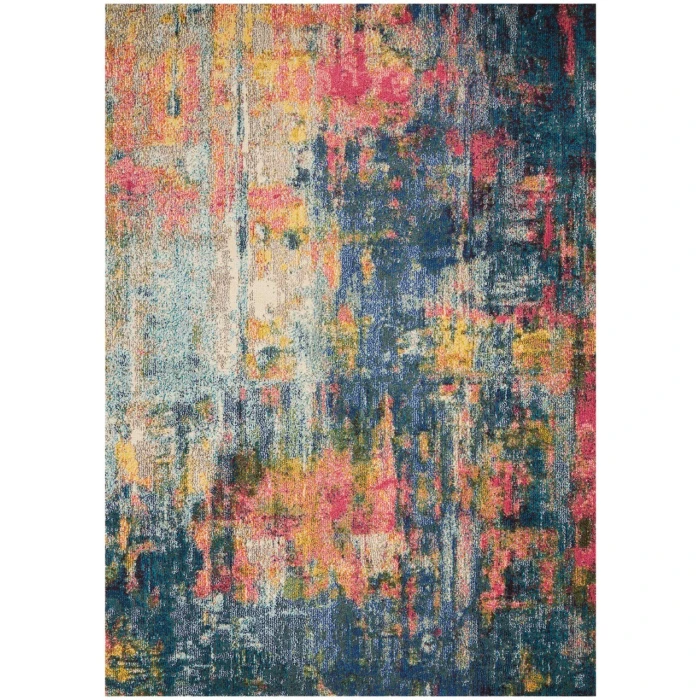 Nourison Celestial Area Rug CES09-Blue/Yellow