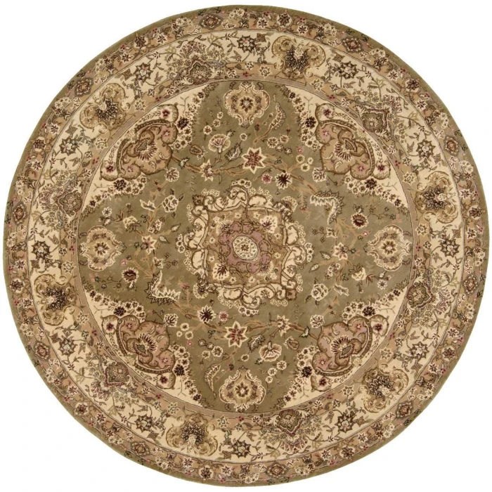Nourison Home Nourison 2000 Green 2028 8ft. x Round Round Rug