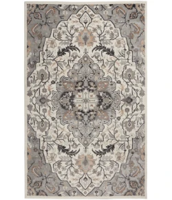 Nourison Home Elation ETN09 Ivory Grey 6 ft. X 9 ft. Area Rug