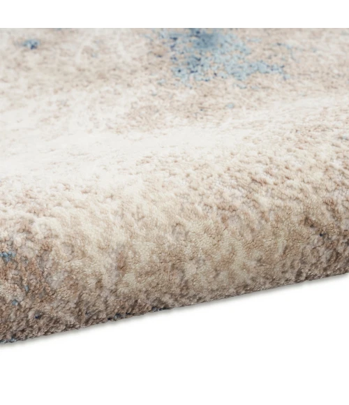 Calvin Klein Infinity Area Rug IFN05 Ivory Grey Blue