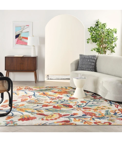 Nourison Allur Area Rug ALR09-Ivory Multicolor