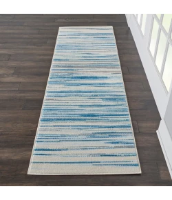 Nourison Home Jubilant JUB04 Blue 2 ft. 3 in. X 7 ft. 3 in. Area Rug