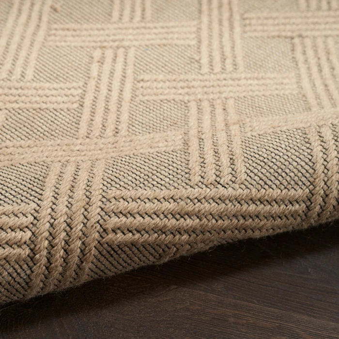 Nourison Washable Jute Natural WSJ02 4 ft. X 6 ft. Rect. Rug
