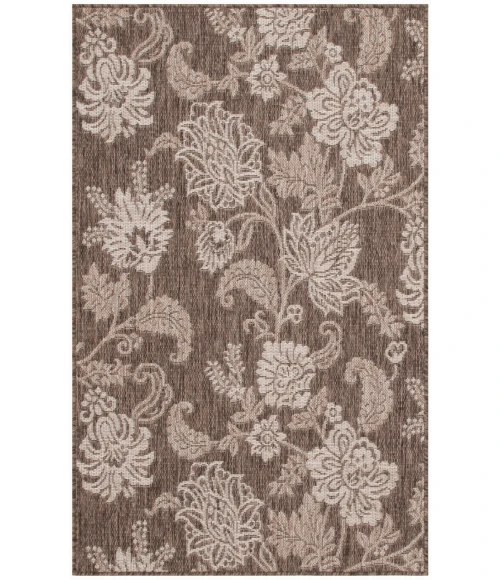 Nourison Garden Oasis Mocha GOA03 3 ft. X 5 ft. Rectangle Rug