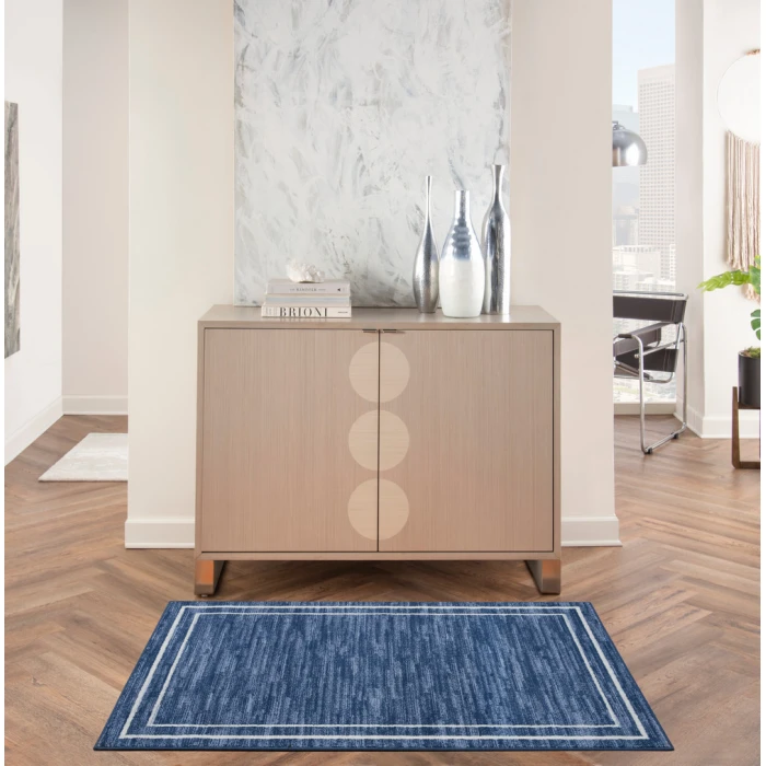 Nourison Nourison Essentials Area Rug NRE02 Navy/Ivory
