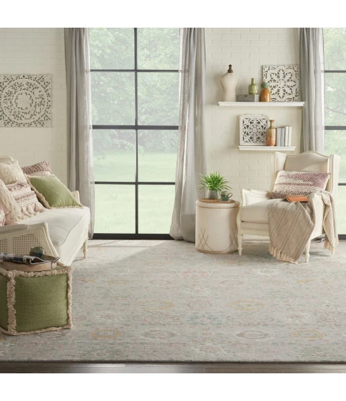 Nourison Twilight Area Rug TWI13 Grey/Multi 9'9" x 13'9"