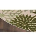 Nourison Aloha Ivory Green ALH05 7 ft. 10 in. Round Rug