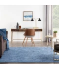 Nourison Essentials Navy Blue Area Rug NRE01-Navy Blue