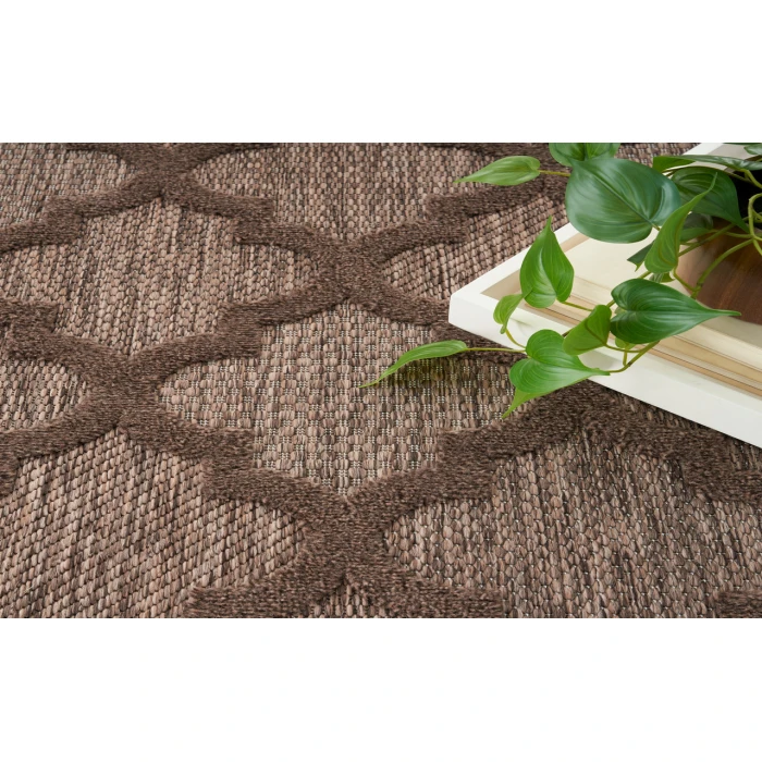 Nourison Easy Care Brown NES01 8 ft. X 10 ft. Rectangle Rug
