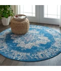 Nourison Grafix Round Area Rug GRF14-Blue