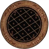 Nourison Home Ashton House AS03 Black 5 ft. 6 in. Round Area Rug