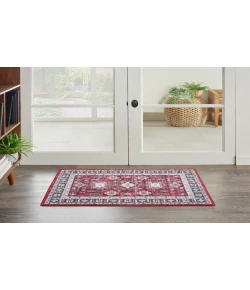 Nourison Home Fulton FUL03 Red 2 ft. X 3 ft. Area Rug