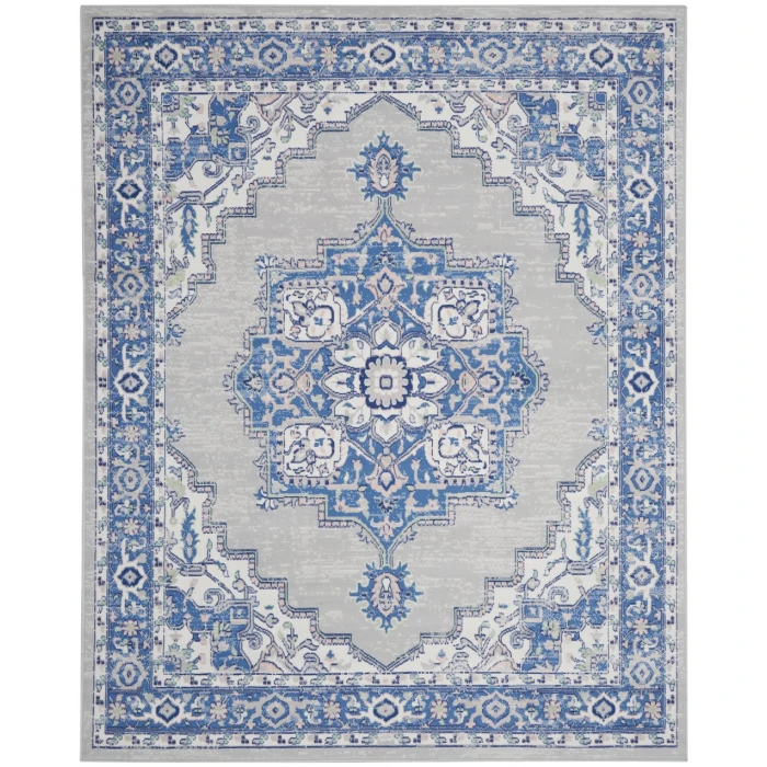 Nourison Whimsicle Area Rug WHS03-Grey Blue