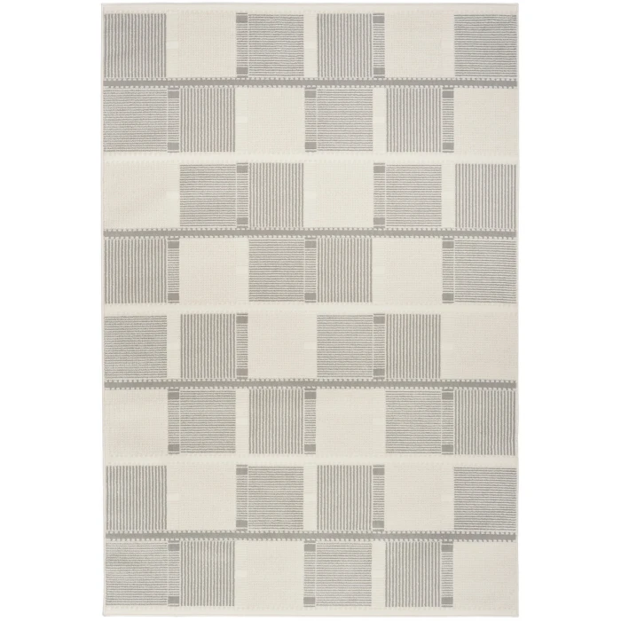 Nourison Home Nordic Ivory Grey NRC09 5 ft. X 7 ft. Rectangle Rug