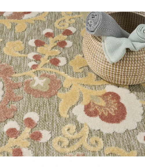 Nourison Aloha Sage Rose ALH17 9 ft. X 12 ft. Rect. Rug