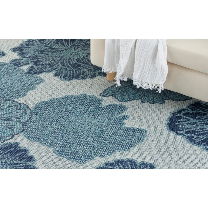 Nourison Garden Oasis Blue GOA04 3 ft. X 5 ft. Rectangle Rug