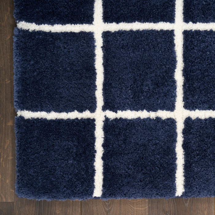 DKNY West End Ave Navy Ivory WTE01 4 ft. X 6 ft. Rect. Rug