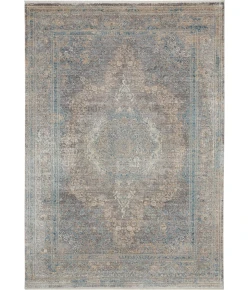 Nourison Home Starry Nights STN06 Cream Blue 5 ft. 3 in. X 7 ft. 3 in. Area Rug