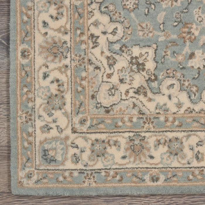 Nourison Living Treasures Area Rug LI15-Aqua/Ivory