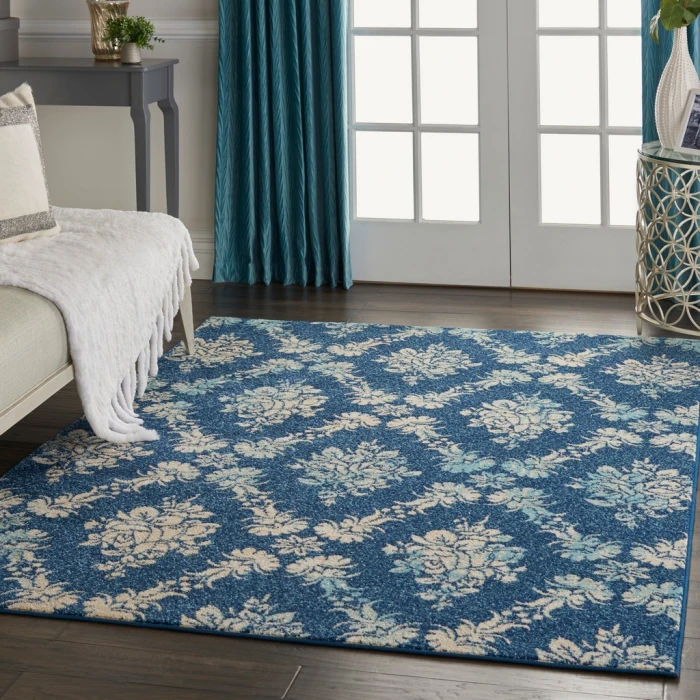 Nourison Tranquil Area Rug TRA09-Navy/Light Blue