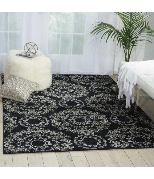 Nourison Home Tranquility Black TNQ03 5ft.3in. x 7ft.5in. Rect. Rug