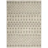 Nourison Home Grafix GRF37 Ivory/Grey 3 ft. 9 in. X 5 ft. 9 in. Area Rug