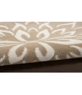 Nourison Jubilant Taupe JUB06 8 ft. Round Rug