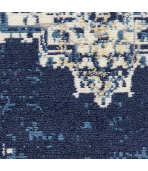 Nourison Grafix Area Rug GRF14-Navy Blue