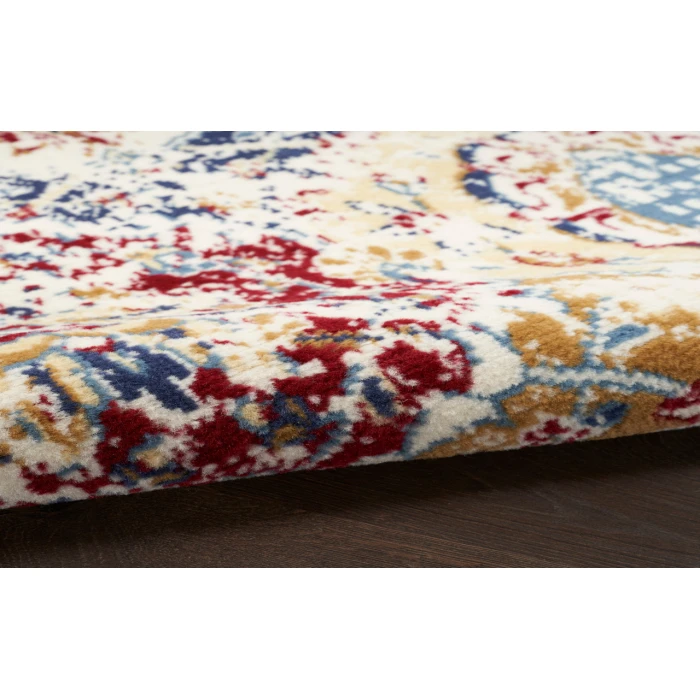 Nourison Grafix Blue Multicolor GRF31 2 ft. 3 in. X 7 ft. 6 in. Rectangle Rug