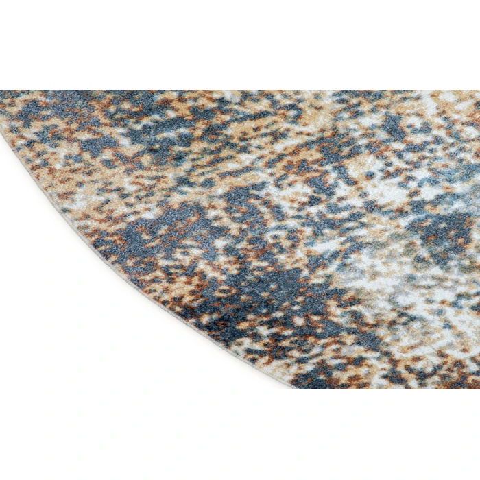 Nourison Astra Machine Washable Multicolor ASW07 7 ft. 10 in. Round Rug